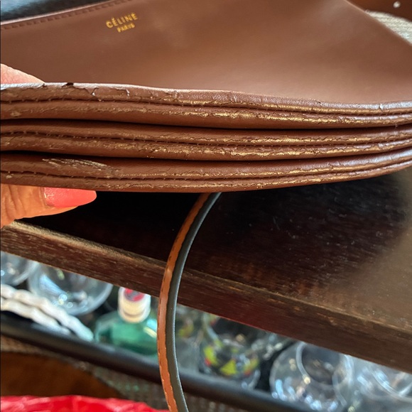 Celine Brown Leather Crossbody Bag - Picture 4 of 5